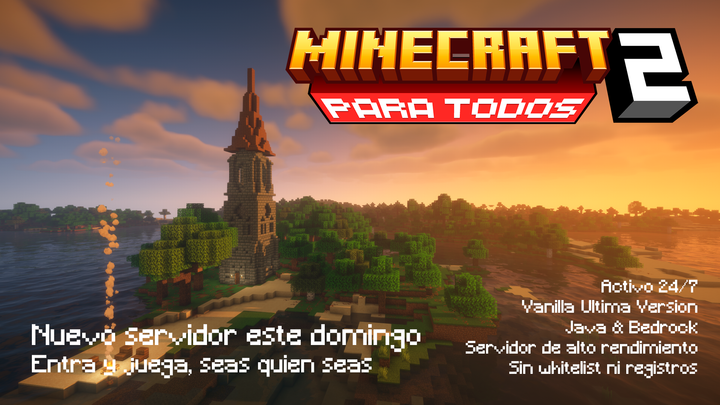 Minecraft Para Todos 2. Nuevo servidor este domingo